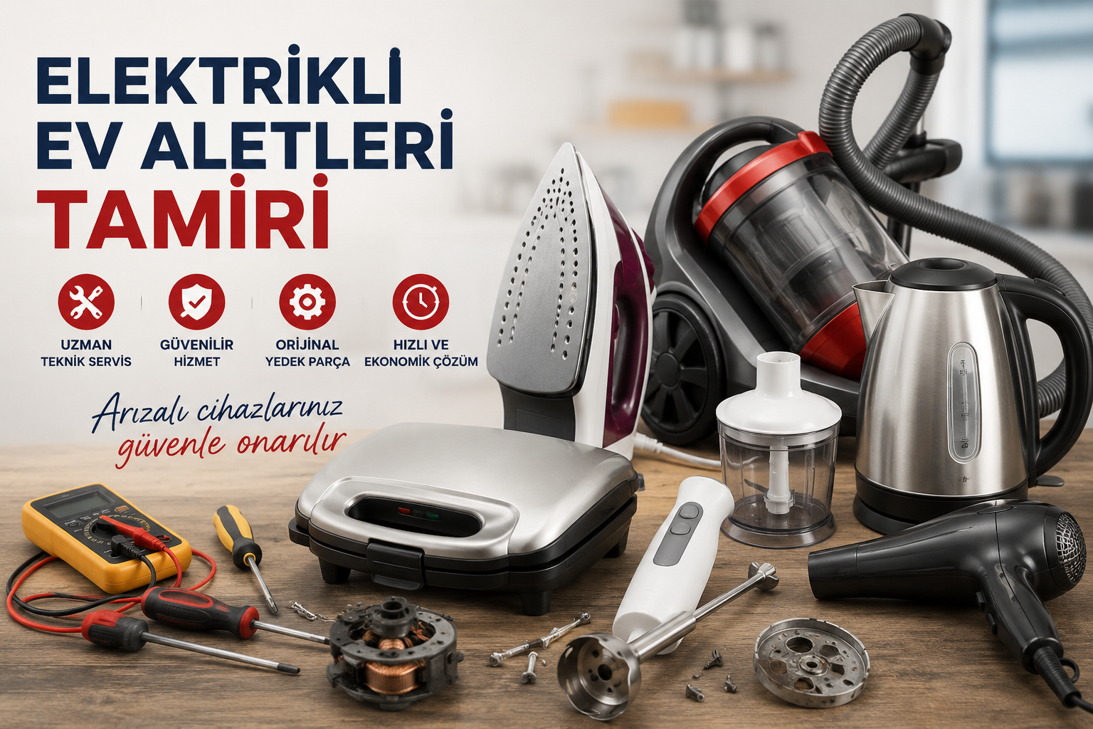 iELEKTRİKLİ EV EL ALETLERİ TAMİRİ